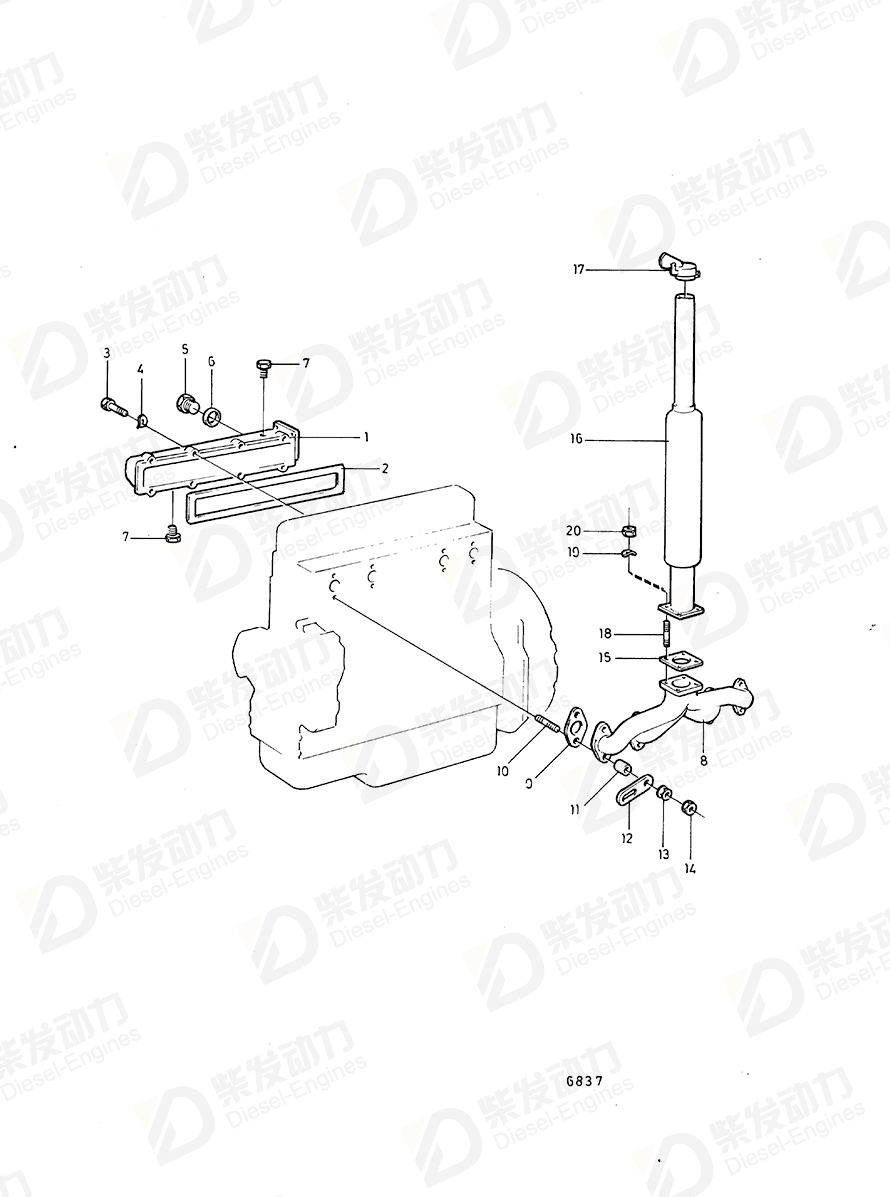 VOLVO Stud 953492 Drawing